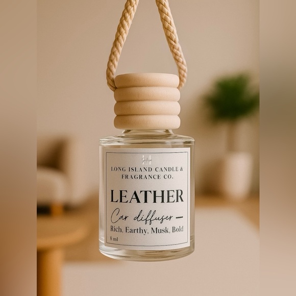 Leather Car Diffuser - 8ml | Rich, Earthy, Musk & Bold Scent | Fragrance - Picture 3 of 6
